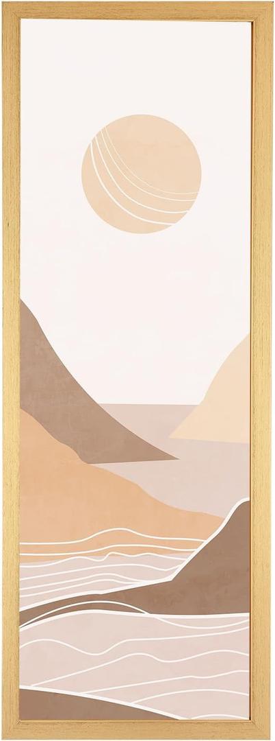 12x36 Frame Gold, Modern 36x12 Picture Poster Frame, Horizontal Vertical Hanging, Ornate 12 by 36 Gallery Family Concert Portrait Photo Frame Anniversary/Birthday/Wedding/Thank you/Christmas Gift (12x36in)