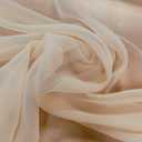55/38 inch Nude Chiffon Fabric by The Yard 2 Pcs 