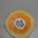 ANWA Adjustable Cat Cone Collar Soft, Cute Cat Donut Collar After Surgery, Kitten Recovery Cones to Stop Licking (Small, Orange)