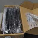 Hooke Road Matte Black Grill Inserts Front Mesh Grille Cover for 2007-2015 Jeep JK Wrangler & Unlimited Wrangler Accessories (7PCS Black + 1PCS White)