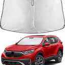EcoNour Windshield Sunshade Compatible for Honda CRV 2017-2020 2021 2022, Sun Visor for Front Windshield & Window Sun Shade Cover, UV Heat Blocker & Protector, Car Accessories