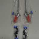 QWORK Adjustable Lab Clamp with 3 Prong Finger Design and Scientific Extension - Reliable Bosshead Clamp Holder, Laboratory Stand Clip, 2 Set