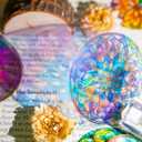 capasin Mandala Stickers 48 Pcs PET Kit for Scrapbooking Waterproof Clear Sticker Junk Journaling Supplies Journal Diary Planner Collage Laptop Paper Crafts Outlines Glitter Shiny Decorative Decals