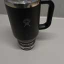 Hydro Flask Travel Tumbler with Handle, Clear Lid and Straw - Insulated Stainless Steel