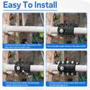 Water Pipe Repair Clamp, Emergency Pipe Repair Clamp Kit fit for OD 63MM Plastic and Metal Pipes, Replace Pipe Patch Kit Fix Leak Pip