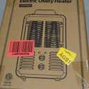 BEYOND HEAT Milkhouse Space Heater, 1300W/1500W Electric Heater with Thermostat, 3 Heat Settings, Safe and Quiet for Home Garage Workshop Warehouse, Black