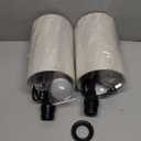 ZJOJO Table Lamp for Bedroom Set of 2, Bedside Small Lamps with 3 Way Dimmable Rocker Switch and AC Outlet, Nightstand Desk Lamp with Flaxen Fabric Shade Black Base for Living Room Home Decor Lights (14.5inch)