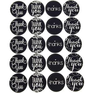 3 x Homeford Firefly Imports Thank You Chalkboard Seal Stickers, 2-Inch, 40-Pack