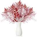 50 Pcs Valentines Picks Decoration 16.9 Inch Red Pink White Valentines Tree Picks and Sprays Glitter Artificial Branch Stems Table Decor for Tree Topper Vase Table Party Decor