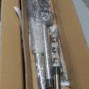 Hershii Indoor Plant Stand Pole Tension Rod Corner Standing Shelf Adjustable Flower Pots Holder Display Rack with 1 Hook & 3 Trays - Grey (Gray)