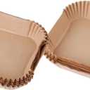 300pcs 22CM Air Fryer Paper Utensils Disposable Square Non-Stick Mat Basket Liners For Microwave Oven Kitchen Cookers Accessories(200pcs)