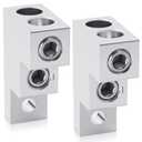 Relaxweex Pack of 2 Mechanical Panelboard Lug Grounding Mechanical Lug Two Conductors, 300 Awg, 300mcm - 6sol Wire Range