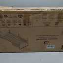 Dream On Me Brookside Toddler Bed, Low Floor Wooden Bed, Side Safety Bed Rails, GREENGUARD Gold & BSA Certified, Non-Toxic Paint Finish, New Zealand Pinewood, Up to 50 lbs - Steel Grey/White