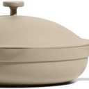 Our Place Large Always Pan | 12.5" Ceramic Pan with Modular Lid & Beechwood Spatula | Patented 10-in-1 Nonstick, Non-Toxic Cookware Made Without PFAS | Induction & Oven-Safe up to 450F | Steam