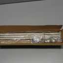 Basics Sturdy Adjustable Curtain Rod for Windows with Round Finials, Easy Installation, 1-Inch Rod, 36" to 72", Nickel, 1-Pack