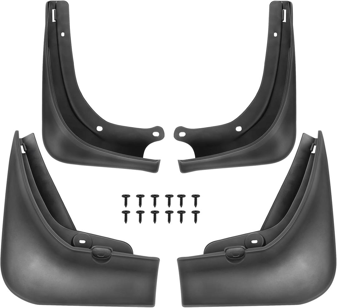 SCITOO 4PCS Mud Flaps Front & Fear Splash Guard set suitable for Tesla Model 3 BATT 2017-2020 CA068CA407