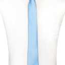 JEMYGINS Solid Color Tie Mens Necktie for Business and Wedding (Blue)