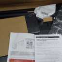 LUCKRACER Vanity Desk with 5 Fabric Drawers & Storage Shelves, Makeup Dressing Table, Computer Desks for Home Office Bedroom, Black, No Mirror