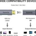 HDMI to Mini DisplayPort 4K Active HDMI to Mini DisplayPort Adapter for Xbox One/360, Mac Mini, PC/Laptops to Monitor, 2K@60Hz, 1080P@120Hz