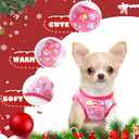 2 Pieces Dog Christmas Outfit Puppy Sweater Teacup Dog Clothes Chihuahua Clothes Reindeer Snowflake Xmas Pet Warm Winter Clothes for Extra Small Breeds Kitty Puppy Cat (X-Small)