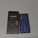 Vihibii for Samsung Galaxy Z Fold 7 Case with Stand & Front Screen Protector & Lens Hinge Protection, Compatible with MagSafe, Military Grade Rugged Phone Cover Case for Samsung Galaxy Z Fold 7, Blue