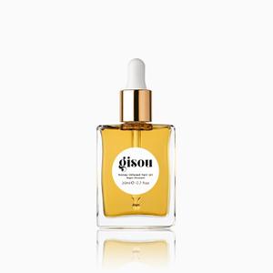 Gisou Honey Infused Hair Oil Mini - Hydrating & Frizz Control Treatment with Mirsalehi Honey, Adds Shine & Heat Protectant for All Hair Types, 0.7 Fl Oz