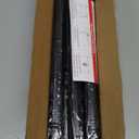 CorkLatta Matte Black Shower Curtain Rod,1 Inch Diameter Stainless Steel Adjustable Spring Tension Rods 32 to 80",with Holders,Anti-Slip,Curtain Rods No Drilling(1 Pack)