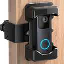 COOLWUFAN Anti-Theft Video Doorbell Mount, Adjustable Height(3.7-5.1), Compatible with Most Brand Video Doorbell, No-Drill Mounting Bracket for Most Brand Video Bell (Black)