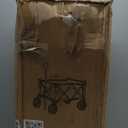 Collapsible Wagon with Table, Large Capacity Foldable Wagons Carts, Beach Wagon with Big Wheels, Heavy Duty Beach Car Utility Wagon for Outdoor Park, Shopping, Sports, Camping, Garden