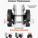 VEVOR Panel Dolly, 1000 LBS Load Capacity, Drywall Mover with 10 Inch Rubber Wheels Fits Different Terrain, Adjustable Clamp Panel Cart for Steel Panels, Mattress, Doors and Drywall Sheet, Black