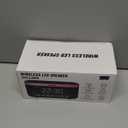 Wireless Charging Alarm Clock Radio for Bedrooms  15W Fast Wireless Charger Station for iPhone Samsung, Bluetooth Stereo Speaker with FM Radio, Dimmable Display, USB Port, Sleep Timer, Black