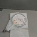 Lighted Makeup Mirror, 3000 mAh Rechargeable Double Sided Magnifying Vanity Mirror with 3 Colors, 1x/10x, 360 Rotation , Brightness Adjustable Magnification Cosmetic Light up Mirror, Women Gift (Chrome)