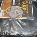 GUARD SHIELD Super Heavy Duty Black/Silver Ploy Tarp Cover 12x24 Feet Waterproof Tarps 16mil Thick UV and Tear Resistant Tarpualin