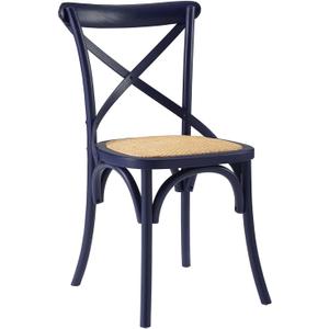 Modway Gear Dining Side Chair, Midnight Blue, Pack of 1
