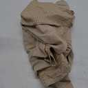 MIYE Pleated Waffle Weave Bed Skirt, Tailored Dust Ruffle 14 Inch Drop Easy Fit, Machine Washable,No Split Corners (Beige, Queen - 14" Drop)