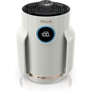 Shark Air Purifier for Home, NeverChange Compact Pro, for Bedroom, Nursery, Home Office, Dorm, HEPA-Exceeding Filter, Captures Pollutants, Pet Dander, Dust, Odor, Smoke, and More, HP072, Dove (Dove (250 sq. ft))