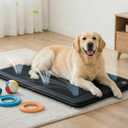 Electric Dog Cooling Mat, 30"x24" Pet Cooling Mat Indoor with Fan for Dogs and Cats, 3 Cooling Levels, Non-Slip Chill Pad for Dogs & Cats from 2255 lbs, No Water or Refrigeration Needed