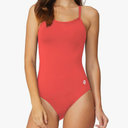 baleaf Women's Athletic Training Adjustable Strap One Piece Swimsuit, XL, Coral Red