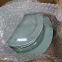 50PCS Sage Green Plastic Plates Disposable Green Plastic Plates include 25 Dinner (10.25") & Dessert/Salad (7.5") for Birthday, Baby Shower, Wedding, Graduation Party Decoration