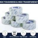 PANDRI Packing Tape, 36 Rolls Heavy Duty Clear Packaging Tape for Shipping Packaging Moving Sealing, 2 inches Wide, 65 Yards Per Roll, Total 2340 Yards