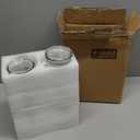 Set of 2 Glass Carafe with Lids, 1 Liter Water Pitcher Carafe for Mimosa Bar, Brunch, Cold Water, Beverage, Wine, Iced Tea, Lemonade - 2 Wooden Chalkboard Tags Included