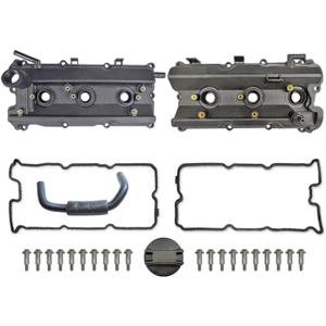 Engine Parts Valve Cover Set Compatible with Infiniti G35 FX35 M35 Nissan 350Z 2003-2008 3.5L V6 Replace 13264-AM610 036-0009 13270-8J102 13264-AM600 036-0008 13270-8J112
