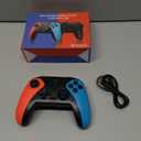 Wireless Switch Controller for Nintendo Switch/Switch 2/Lite/OLED Controller, Switch Controller with a Mouse Touch Feeling on Back Buttons, Extra Switch Pro Controller with Wake-up,Programmable, Turbo Function (Red+Blue)