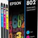 EPSON 802 DURABrite Ultra Ink Standard Capacity Color Combo Pack (T802520-S) Works with WorkForce Pro WF-4720, 4730, 4734, 4740