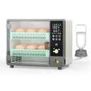 Incubators for Hatching Eggs, Egg Incubator with Automatic Egg Turning and Humidity Monitoring, Incubator for Chicken Eggs, 18-24 Eggs Incubator with Egg Candler for Duck Goose Quail Eggs
