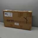 Gold End Table, Rectangle Side Table with Mirrored Top, Modern Metal End Table, Small Narrow Side Table for Living Room, Balcony, 22" L x 12.4" W x 24" D