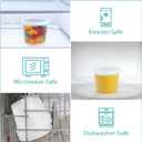 OAKRIDGE PRODUCTS Deluxe 4oz Deli Food Storage Containers Designed for Fridge and Freezer (50 Pack)