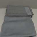 MOONSMILE 2 Pack Hot Yoga Mat Towels with Grip Dot,Yoga Mat Towels for Hot Yoga Non Slip,Soft Suede Microfiber Cover, Absorbent Pilates Exercise Accessories (Gray)