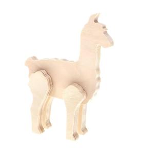 Good Wood By Leisure Arts Standing Llama Shape – 4.38" x 6" Unfinished Wood Llama, DIY Wooden Animal Craft, Wood Cutout, Wood Animal Shape, Free-Standing Decor 3Pack