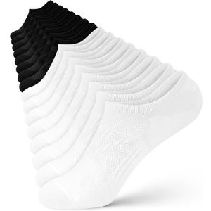 wernies No Show Socks Women - 8 Pairs Ankle Socks for Women, Low Cut Socks Short Cotton Socks, Invisible Casual Socks (Mix of Colors-0058 Pairs/16 Pieces)